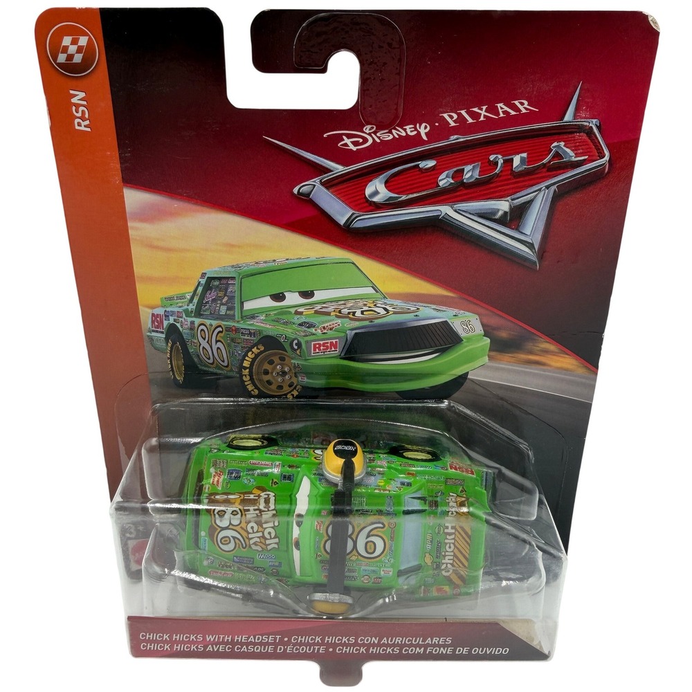 Disney Pixar Cars Chick Hicks with Headset RSN Die-Cast Mattel DXV48 Green #86